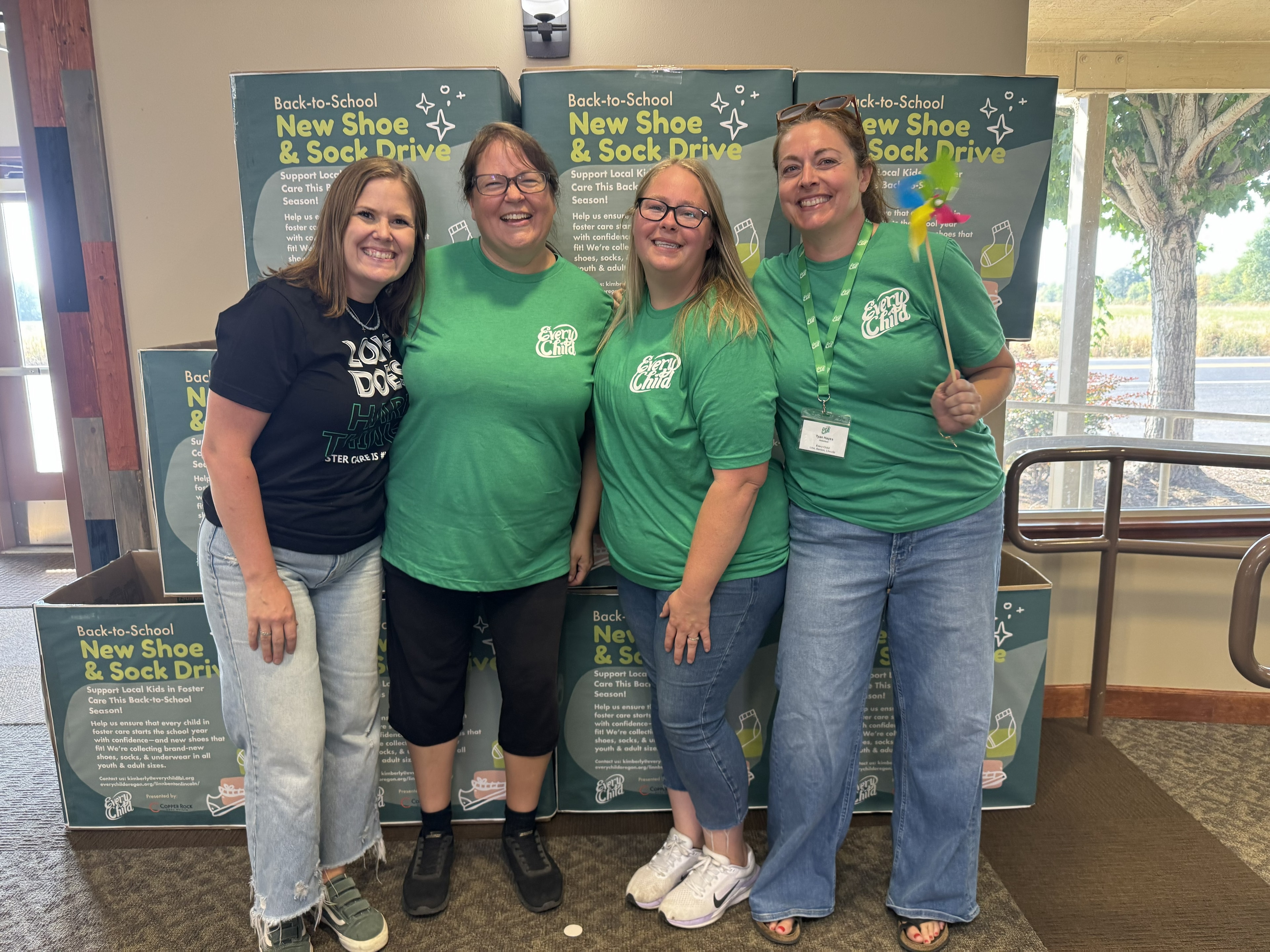 Every Child team members at Back to School event